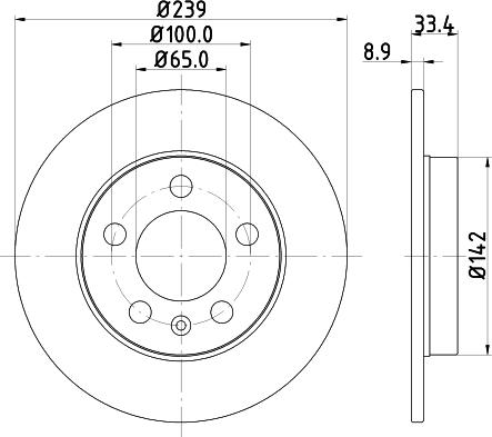 HELLA 8DD 355 107-461 - Тормозной диск unicars.by