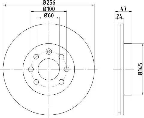 HELLA 8DD 355 107-151 - Тормозной диск unicars.by