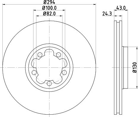 HELLA 8DD 355 107-311 - Тормозной диск unicars.by