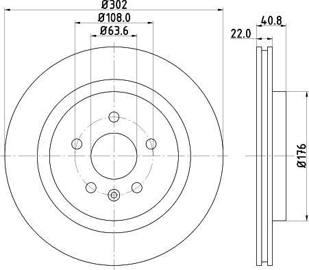 HELLA 8DD 355 119-142 - Тормозной диск unicars.by