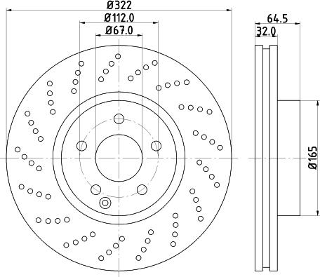 HELLA 8DD 355 114-231 - Тормозной диск unicars.by