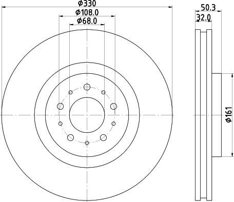 HELLA 8DD 355 115-591 - Тормозной диск unicars.by