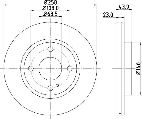 HELLA 8DD 355 115-371 - Тормозной диск unicars.by