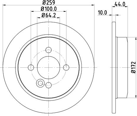 HELLA 8DD 355 115-261 - Тормозной диск unicars.by