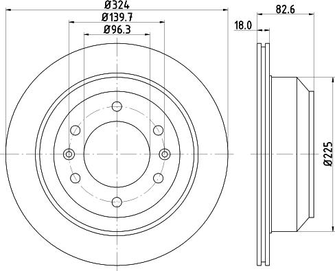 HELLA 8DD 355 116-491 - Тормозной диск unicars.by