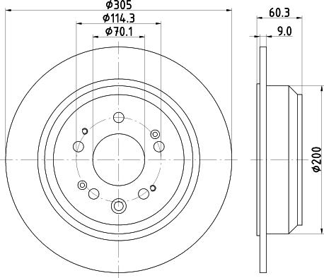 HELLA 8DD 355 116-111 - Тормозной диск unicars.by