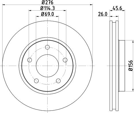 HELLA 8DD 355 116-241 - Тормозной диск unicars.by