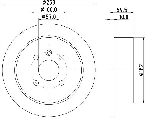 HELLA 8DD 355 110-691 - Тормозной диск unicars.by