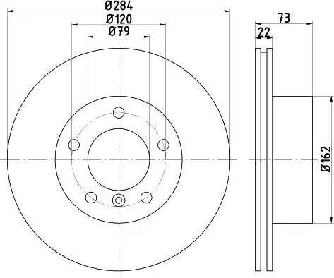 HELLA 8DD 355 111-221 - Тормозной диск unicars.by