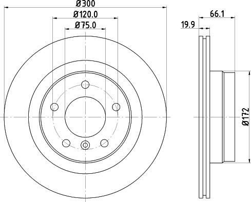 HELLA 8DD 355 123-631 - Тормозной диск unicars.by