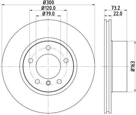 HELLA 8DD 355 121-551 - Тормозной диск unicars.by