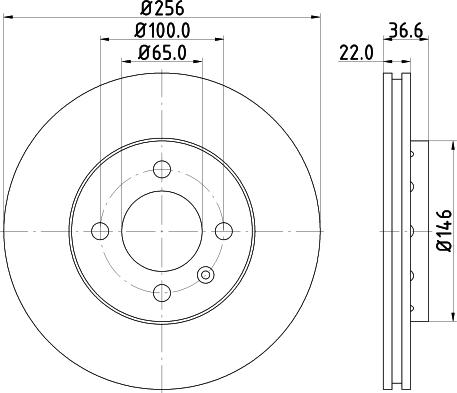 HELLA 8DD 355 118-261 - Тормозной диск unicars.by