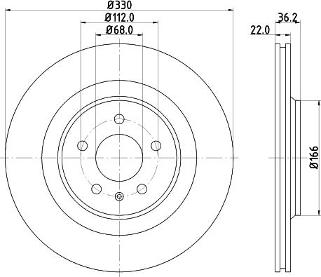 HELLA 8DD 355 113-972 - Тормозной диск unicars.by