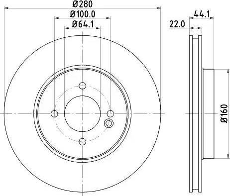 HELLA 8DD 355 121-821 - Тормозной диск unicars.by