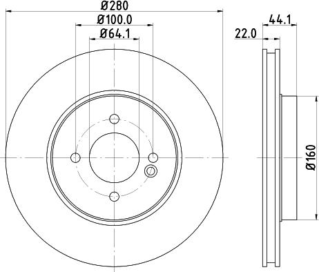 HELLA 8DD 355 113-751 - Тормозной диск unicars.by