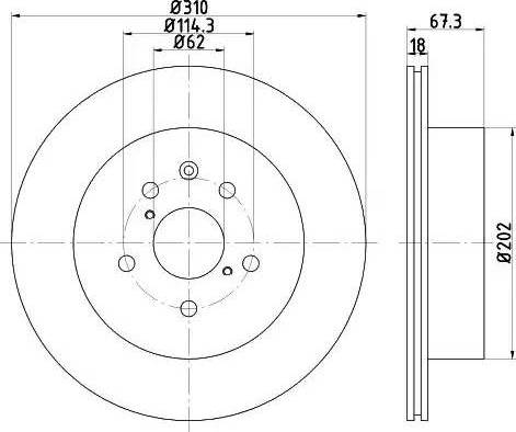 HELLA 8DD 355 121-961 - Тормозной диск unicars.by