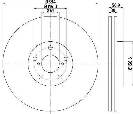 HELLA 8DD 355 121-861 - Тормозной диск unicars.by