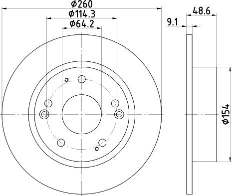 HELLA 8DD 355 117-091 - Тормозной диск unicars.by