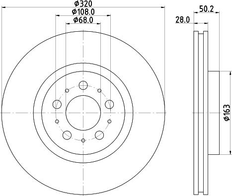 HELLA 8DD 355 117-851 - Тормозной диск unicars.by