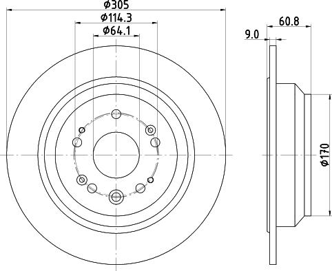 HELLA 8DD 355 134-241 - Тормозной диск unicars.by