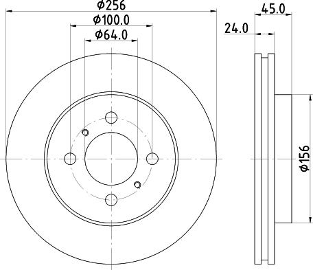 HELLA 8DD 355 133-991 - Тормозной диск unicars.by