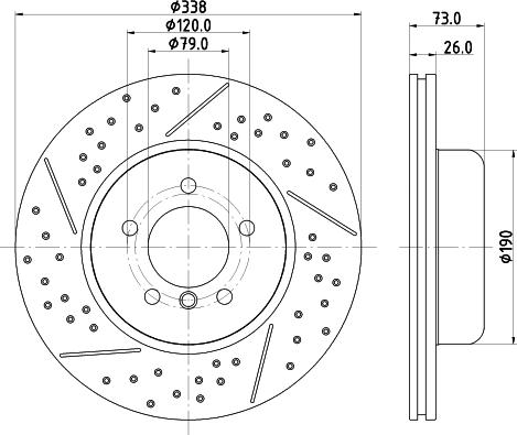 HELLA 8DD 355 133-581 - Тормозной диск unicars.by