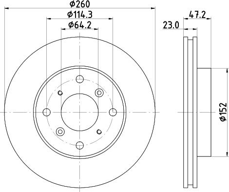 HELLA 8DD 355 133-881 - Тормозной диск unicars.by