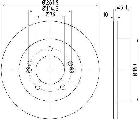 HELLA 8DD 355 118-301 - Тормозной диск unicars.by