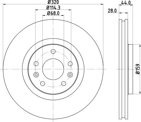 HELLA 8DD 355 129-111 - Тормозной диск unicars.by