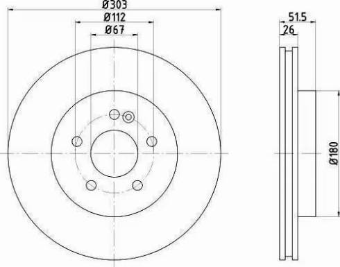 HELLA 8DD 355 121-041 - Тормозной диск unicars.by