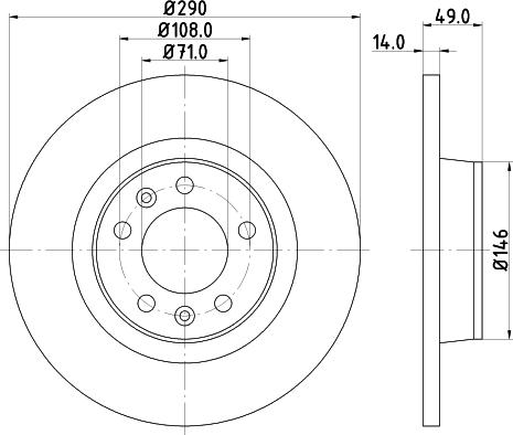 HELLA 8DD 355 124-461 - Тормозной диск unicars.by