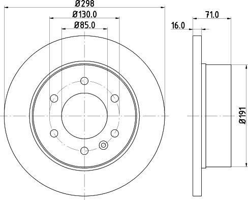 HELLA 8DD 355 124-321 - Тормозной диск unicars.by