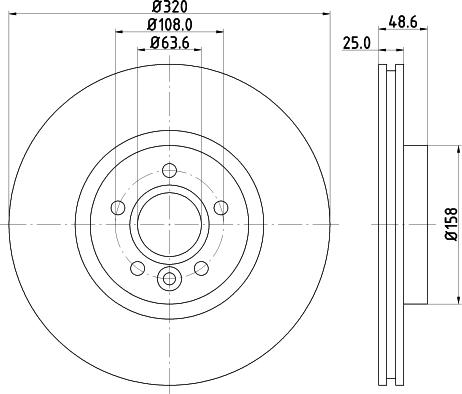 HELLA 8DD 355 125-151 - Тормозной диск unicars.by