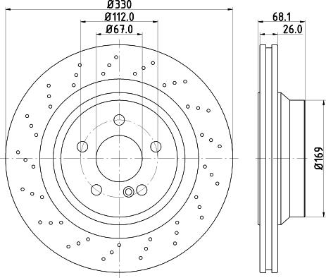 HELLA 8DD 355 126-401 - Тормозной диск unicars.by