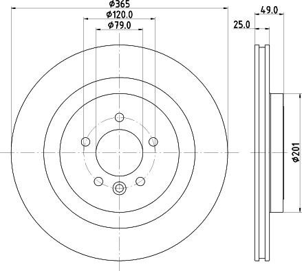 HELLA 8DD 355 126-641 - Тормозной диск unicars.by