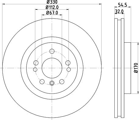 HELLA 8DD 355 126-301 - Тормозной диск unicars.by