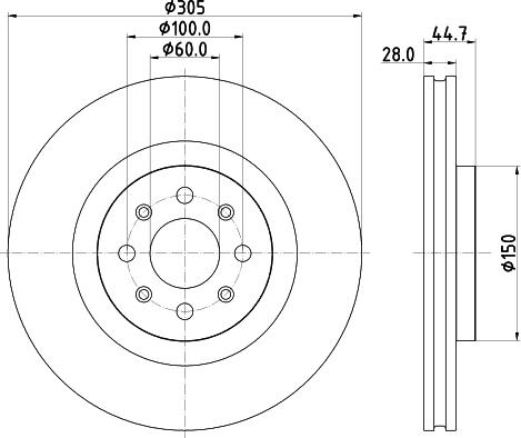 HELLA 8DD 355 120-951 - Тормозной диск unicars.by