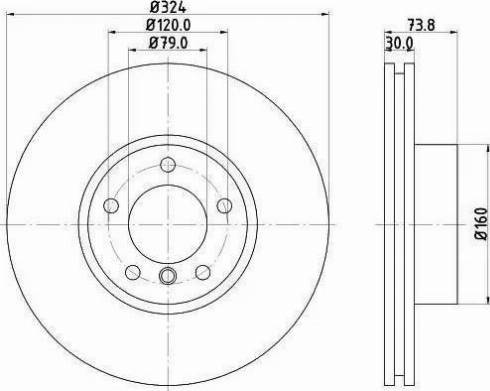 HELLA 8DD 355 121-031 - Тормозной диск unicars.by