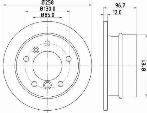 HELLA 8DD 355 111-881 - Тормозной диск unicars.by