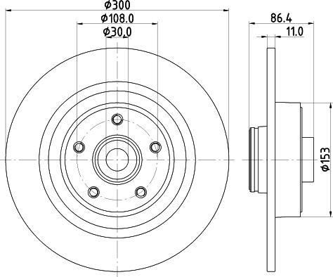 HELLA 8DD 355 123-411 - Тормозной диск unicars.by