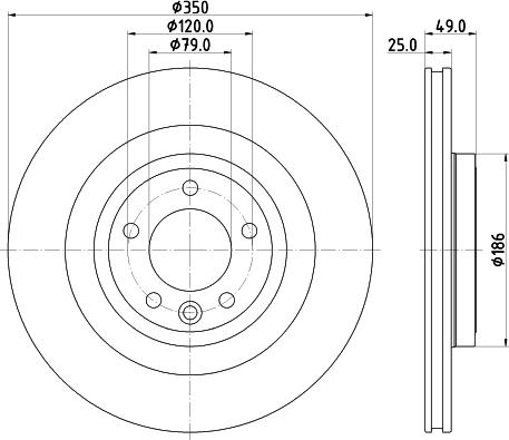 HELLA 8DD 355 123-091 - Тормозной диск unicars.by