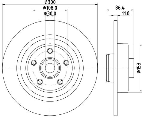 HELLA 8DD 355 123-321 - Тормозной диск unicars.by