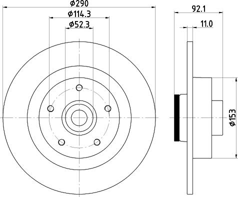 HELLA 8DD 355 123-371 - Тормозной диск unicars.by