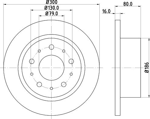 HELLA 8DD 355 123-751 - Тормозной диск unicars.by