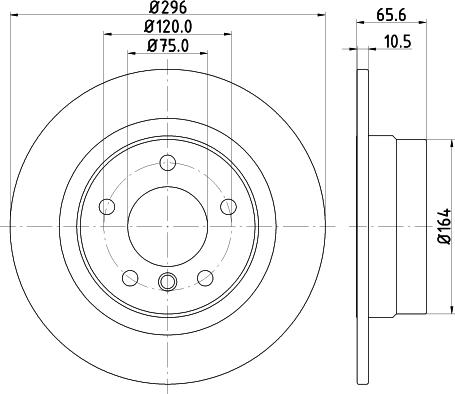 HELLA 8DD 355 123-771 - Тормозной диск unicars.by