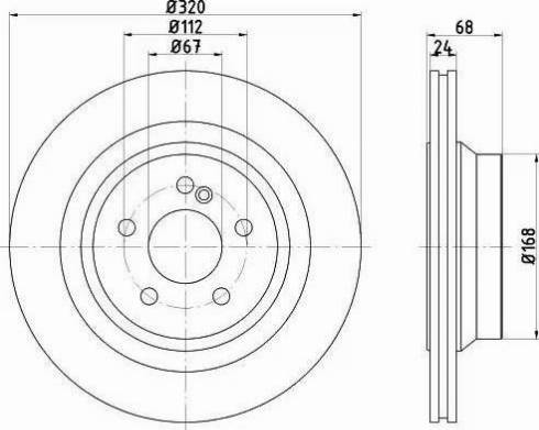 HELLA 8DD 355 122-961 - Тормозной диск unicars.by