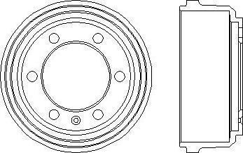 HELLA 8DT 355 300-091 - Тормозной барабан unicars.by