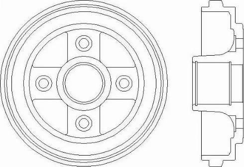 HELLA 8DT 355 300-391 - Тормозной барабан unicars.by