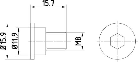 HELLA 8DZ 355 209-031 - Болт, диск тормозного механизма unicars.by