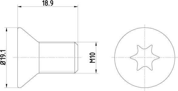 HELLA 8DZ 355 209-101 - Болт, диск тормозного механизма unicars.by